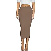 Women's Long Midi Pencil Skirt - High Waisted Bodycon Summer Casual Club Going Out Y2K Tight Skirts