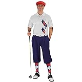 Argyle Paradise Outfit - Mens KKKK: Navy Red and
