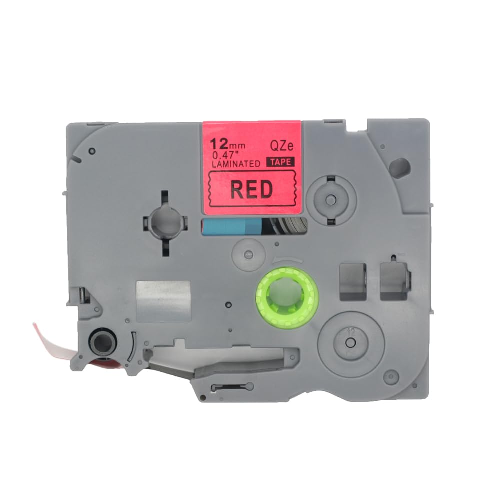 BROVACS 1 Pack Black on Red Laminated Label Tape Compatible for Brother P-Touch Label Printer TZ 431 TZe 431 12mm 1/2" OPA4431