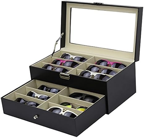 Wakects Scatola Occhiali Da 18 Posti Custodia Porta Occhiali