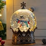 Snow Globe Lighted Christmas Decorations, Snowman