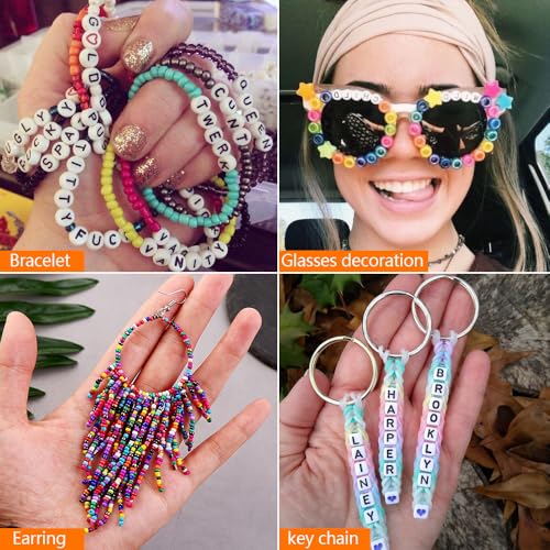 Conjunto pulseira infantil com contas faça você mesmo pulseira com contas, contas de joias, adequado para crianças e meninas