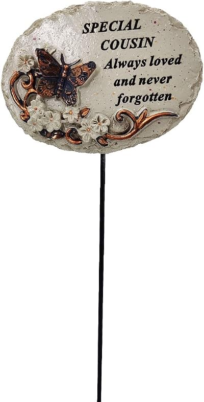 AngraveMemorials Special Cousin Butterfly Graveside Tribute Plaque