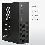 Peowuieu SKTC A10 Mini Desktop HTPC Case MATX 24x24 Small 1U 7.3L Black view 4