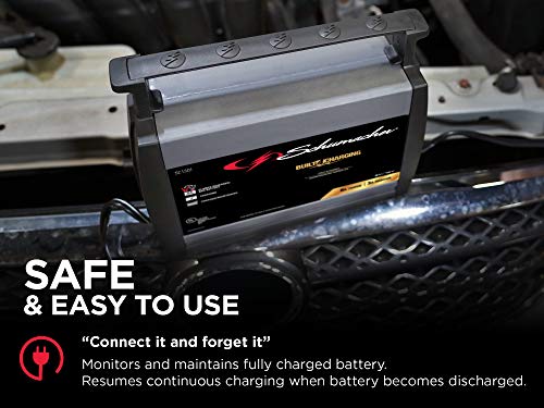 Schumacher SC1301 Fully Automatic Battery Charger, Maintainer, and Auto