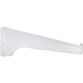 Knape &amp; Vogt 180WH 8" 8" White Shelf Brackets
