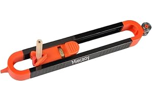 Miecaoy Precise Contour Gauge Scribe-Tool Woodworking - With Lock For Pencil, Profile Scribing Ruler,Upgrade Measuring Scriber Tools, Ultimate Scribing Tool Suitable (1 Pack)