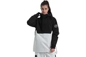 BSASB Womens Mens Ski Jackets Snowboard Coats Waterproof Windproof Pullover Jacket for Women Skiing Snowboarding Sports