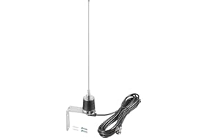 2 Meter & 70cm UHF VHF Dual Band 144/430MHz NMO Mount Antenna with 16.5 FT UHF PL259 Male Plug Kit for Trunk Vehicle Car Transceiver Two Way Radio, Eifagur