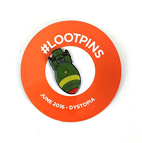 Loot Crate June 2016 - Distopia Exclusive 1.25 Fallout Bomb LootPins Cloisonné Pin
