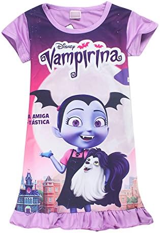 Lovelygift Vampirina Toddler/Little Kid Girls Pajama Dress Children Sleep Gown