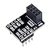 ESP8266 ESP-01S WiFi Serial Transceiver Module with 4MB Flash + ESP8266 ESP-01 Breakout Board Breadboard Adapter