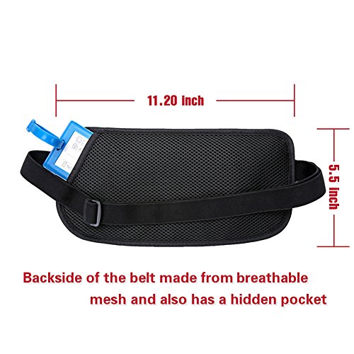 DAITET Money Belt Passport Holder Secure Hidden Travel Wallet with