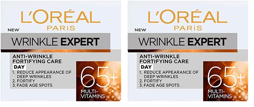 L'Oreal Wrinkle Expert Fortifying Skin Care for 65 Plus Years, 50ml (Pack of 2)