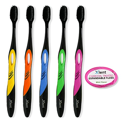 Xlent Dental Activated Charcoal Bristle Toothbrush Xtreme (Extreme