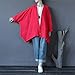 Yesno JG6 Women Tops Blouse Casual Plus Size Cocoon Model Double Layers Cotton Linen