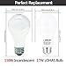 LOHAS LED Bulb 100-150W Equivalent(UL Listed), LED Light Bulbs Daylight 5000k, White A19 Bulb 17W, E26 Edison Base LED Lights, LED Home Lighting Lamps, Non-Dimmable(4 Pack)