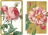 Entertaining with Caspari Double Deck of Bridge Playing Cards, Roses