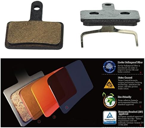 Shimano Deore M515 M515-LA M525 Nexave C501 C601 M375 M395 M415 M416 M465 M475 M485 M486 Replacement brake pads by Cooma. Organic, Semi-Metallic