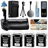 Multi Power Battery Grip + (4 Pack) Ultra High Capacity EN-EL14 ENEL14 Replacement Battery (1800mAh) + Replacement AC/DC Rapid Battery Charger with Car & European Adapter + Wireless Shutter Release Remote Control for Prints + Lens Cleaning Kit for Nikon D3200 DSLR SLR Digital Camera