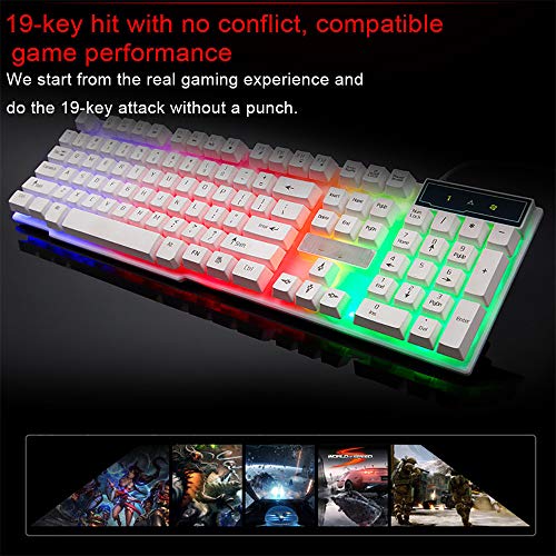 image for Aleola_Home & Kitchen Aleola US Stock Gaming Keyboard USB Wired Keyboa