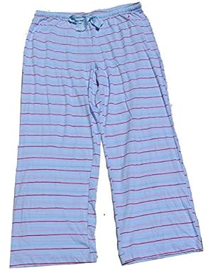 Striped Pajama Bottoms (Medium, Ballard Blue)