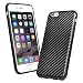 iPhone 6 Case - Swees® Carbon Fiber Cover Case Slim for Apple iPhone 6 (4.7" inch) Soft TPU Bumper iPhone 6 Scratch-Resistant Back Case [Shock Absorbent], Black