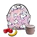 SeBeLi Neoprene Lunch Tote Bag - Insulated Waterproof Zipper for Picnic Women, Adults, Kids, Girls, Boys (Unicorn)