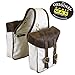 TrailMax Canvas & Leather Horse Saddle-Bags for Trail Riding, Premium Leather & Rugged Canvas with Brass Hardware, Heavy Leather Straps & Leather Piping, fits Western & Endurance Saddlesthumb 2