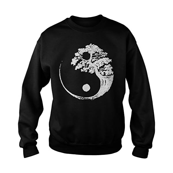 Yin Yang Bonsai Tree Ugly Christmas Sweater - Bonsai Tree Lovers Sweatshirt for Men Women