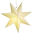 LIOOBO Paper Star Lantern Lamp Shade Hollow out Hanging Lamp Shade Star Hanging Ornament for Wedding Birthday Party Home Decor