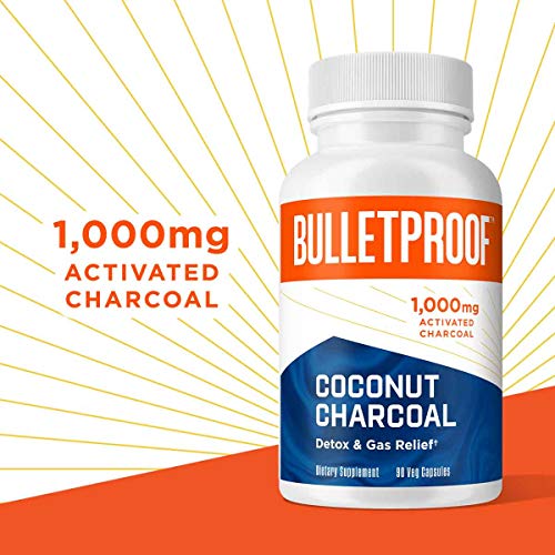 Bulletproof Activated Charcoal, 100 Coconut, Heartburn and Gas Relief