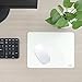 Mouse Pad, multifun Non-Slip Rubber Base Mousepad, Waterproof Hard Gaming Mouse Mat White