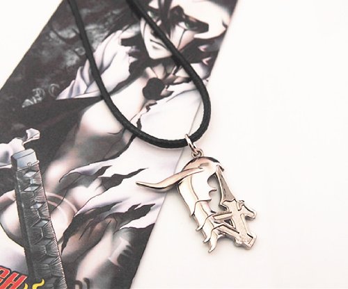 Anime Bleach NO.4 Ulquiorra Schiffer Logo Necklace Pendant+Black Rope Metal by Unknown