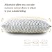 Adjustable Hypoallergenic Shredded Memory Foam Pillow, Xixi Home White Original Memory Foam Stuffed Pillow with Dust Mite Resistant Bamboo Cover, Neck and Shoulder Pain Relief (Queen)
