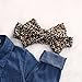 3pc Cute Baby Girl Blue Jean Shirt +Princess Tulle Overlay Lace Dress+Headband (110(3-4Y), Blue+Leopard)