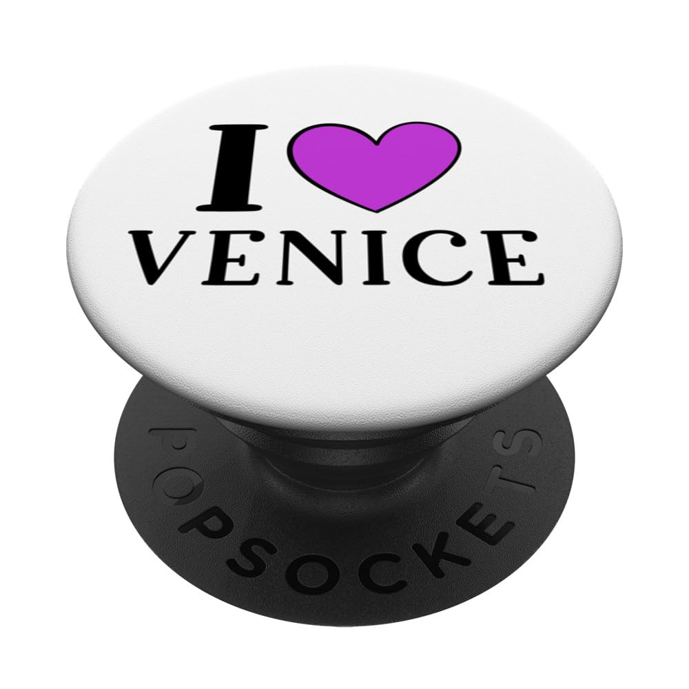 I Love Heart Venice Italy Proud Italian Holiday Souvenir PopSockets Swappable PopGrip