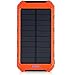 Solar Charger, Matone Portable 10000mAh Solar Battery Charger Rain-Resistant Shockproof, Dual USB output Solar Powered Phone Charger for iPhone, iPod, iPad, Samsung, HTC, GPS & Gopro Camera