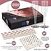 50 Pack Champagne Party Set - Rose Gold Glitter Flutes, Premium Napkins & Paper Straws | Disposable or Reusable Glasses for Parties, Weddings, Catering Events