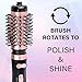 JOYYUM 1000W 3-in-1 Hot Air Spin Brush for Styling and Frizz Control Auto-rotating Curling Negative Ionic Hair Curler Dryer Brush, 1 1/2 Inch and 2 Inch Brush Attachments, Rose Goldthumb 1