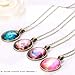 IGOGO Round Pendant Trays and 24 Inch Length Vintage Style Necklaces Antique Bronze,1 Inch,12 PCS
