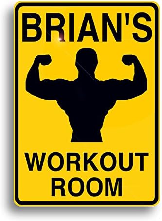 Workout Room Sign, Personalized for Your Home Gym, and Shipped Fast!
