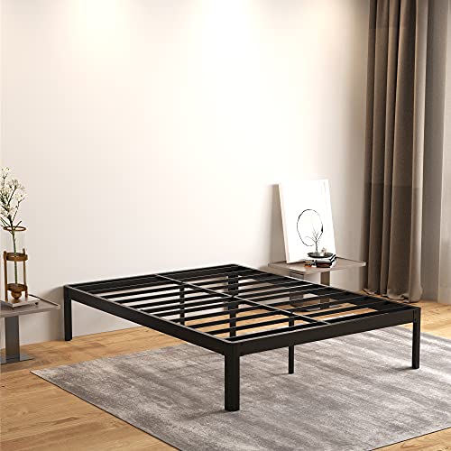 COMASACH QueenSize BedFrame with Round Corner and CylinderShaped Leg