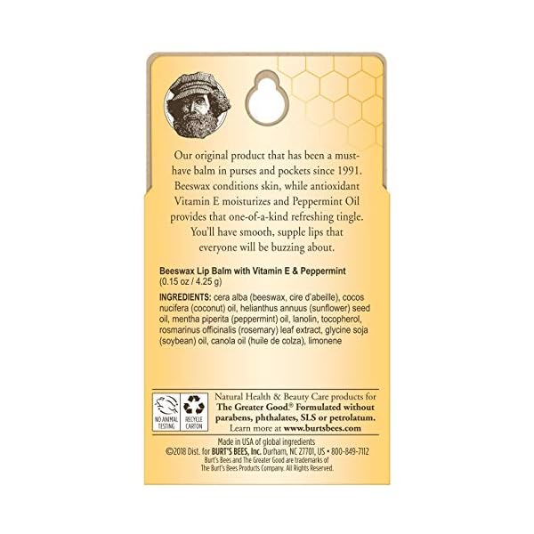 burt's bees original beeswax lip balm