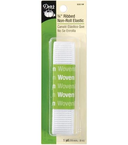 Elastico Antiscivolo Dritz Con Striscia Centrale Di Presa – 3/20,3 Cm X 0,9 Metri, Colore Bianco