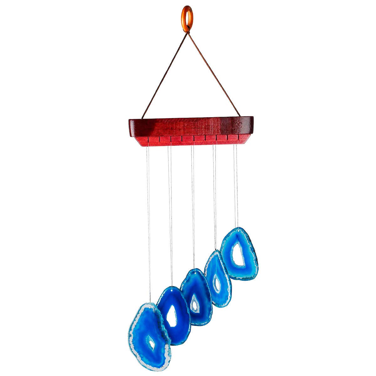mookaitedecor Agate Wind Chime Mobile, Crystal Stone Wind Chimes for Home Garden Patio Indoor Outdoor Decor
