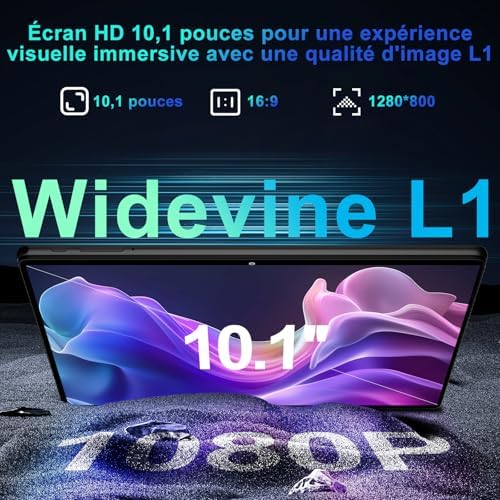 2026 Tablet Android 15 Octa Core con 64GB RAOM +2TB TF Tablet 10 Pulgadas|5G + 2.4G WiFi | FHD | GMS | Bluetooth 5.0 | 8MP + 5MP | Tipo C, Tablet táctil con funda, teclado y ratón, color negro