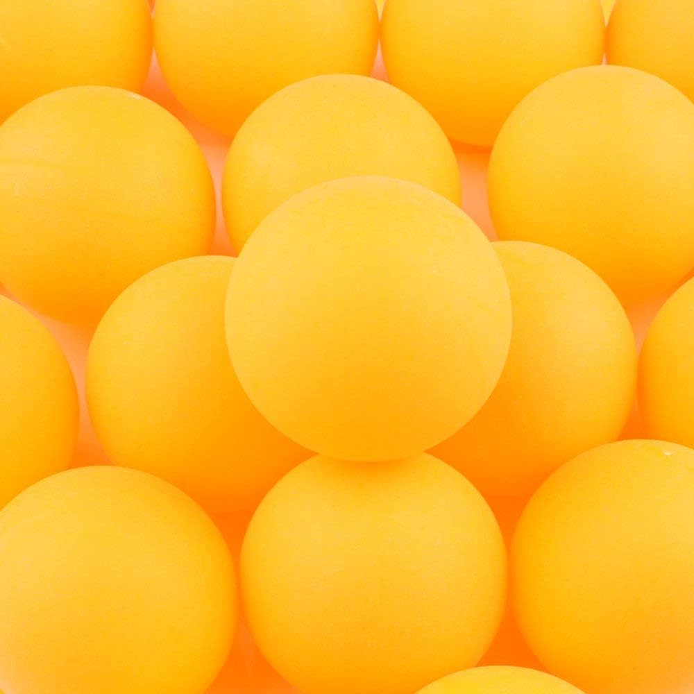 Pack of 150 Table Tennis Balls Plastic Ping Pong Balls 40mm for Amateur Entertainment, Table Tennis Training, Adults Games