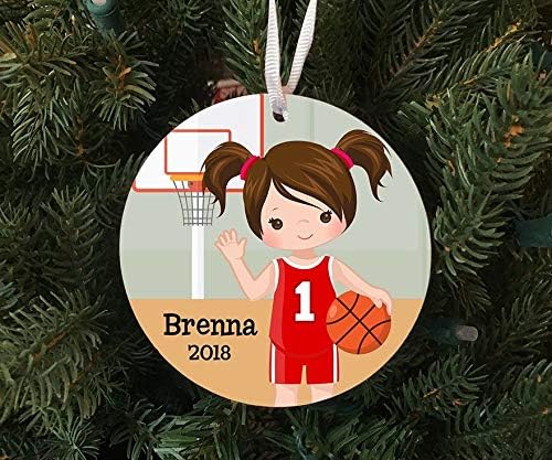 girls basketball ornament