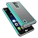 Tekcoo LG Stylo 2 Plus Case, LG Stylus 2 Plus Case, [Tmajor Series] Shock Absorbing [Turquoise] Hybrid Rubber Plastic Impact Defender Rugged Case Cover for LG G Stylo 2 Plus MS550 K530 K535